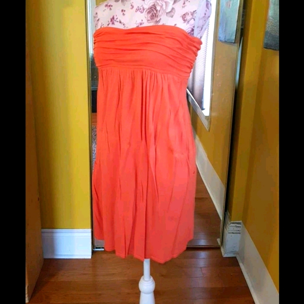 Marciano Coral Strapless Dress